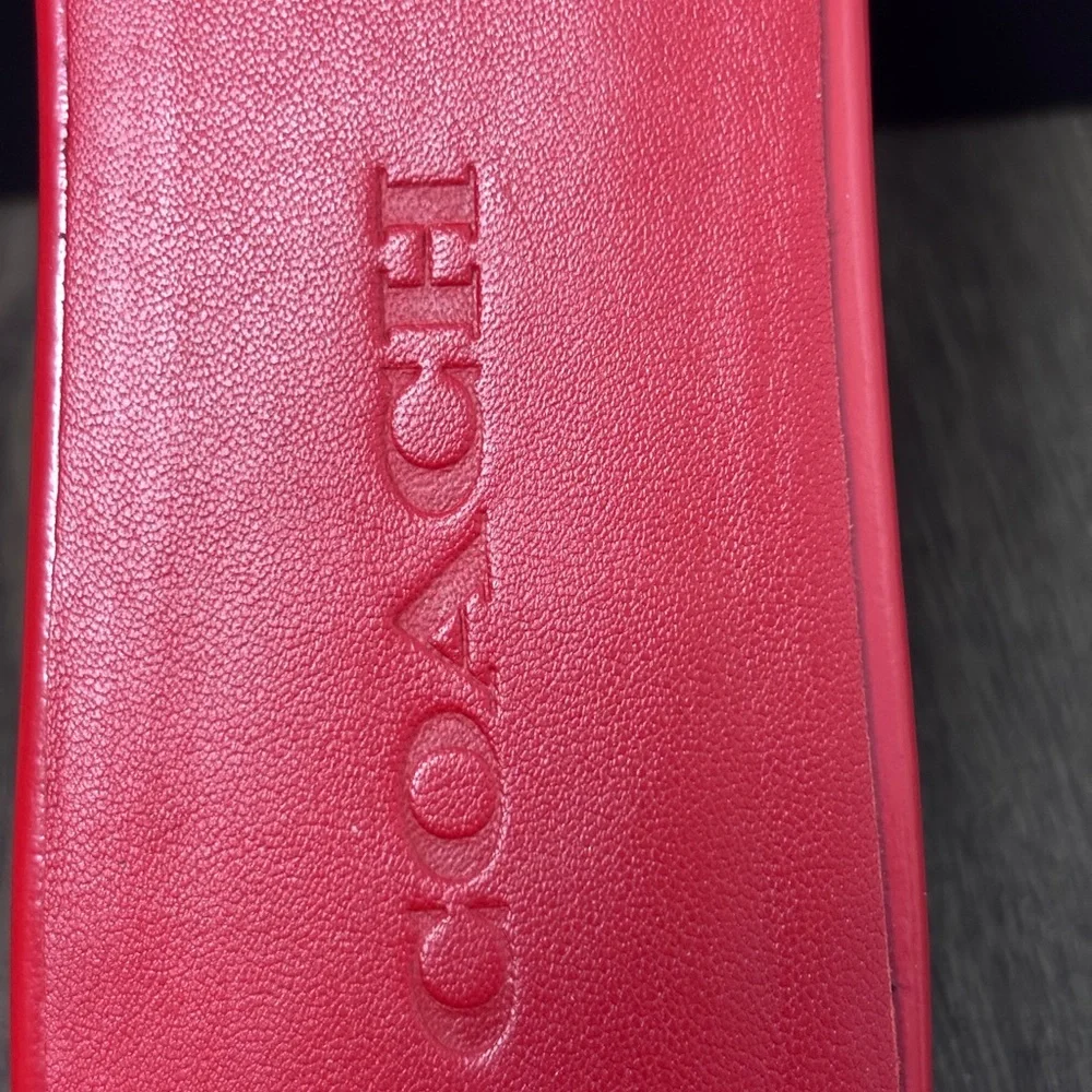 NWT & Box Coach W’s Sz 9 Sculpted C Flat Slip-On Sandals in Sport Red - Picture 8 of 15